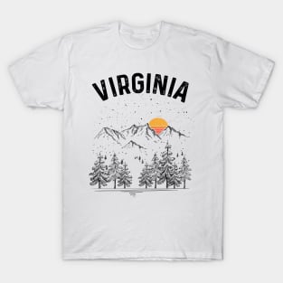 Virginia State Vintage Retro T-Shirt